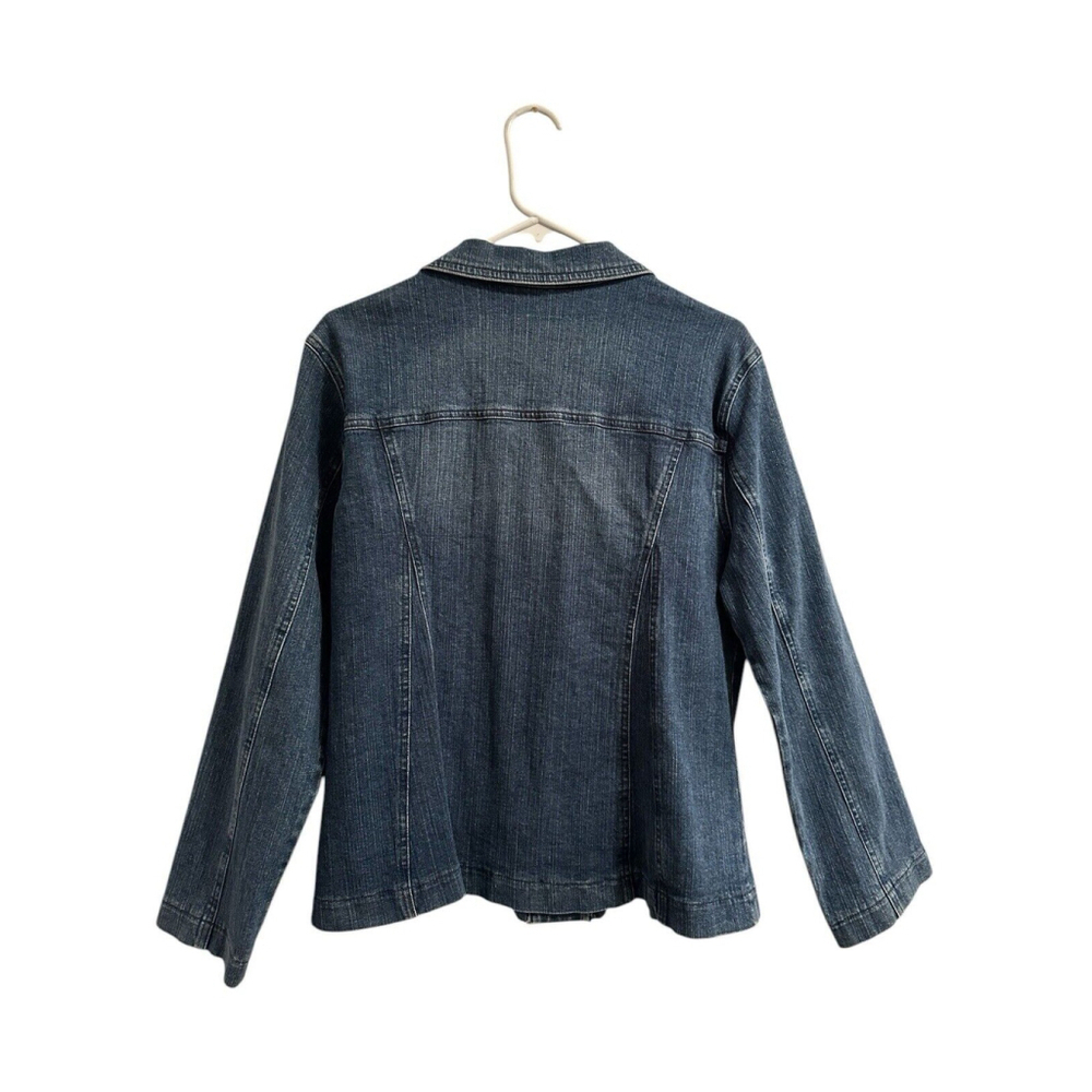 Katina Marie XL Denim Jacket Rhinestone Western NWT - Picture 15 of 16
